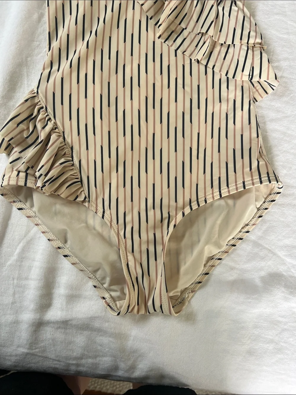 Marc by Marc Jacobs Ruffle One Piece Neutral - Picture 7 of 13
